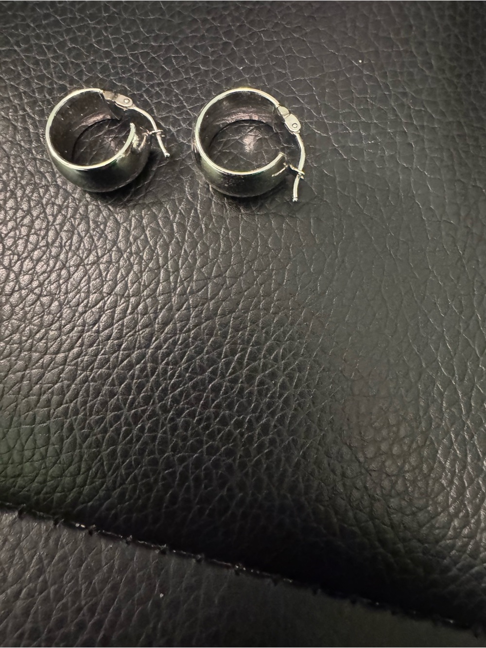 Silver Hoop Huggie Earrings for Women - Minimalist Style
